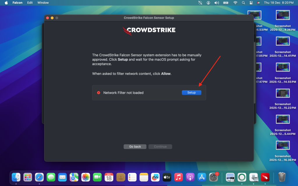 Install Crowdstrike MAC